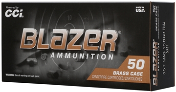 Picture of CCI 357 MAG 158GR FMJ BLAZER BRASS  50  5337 604544706178