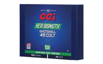 Picture of CCI Pest Control HEVI-Bismuth 45Colt 130gr Shotshell #8 Shot 10 Per Box/20 Case 3746B