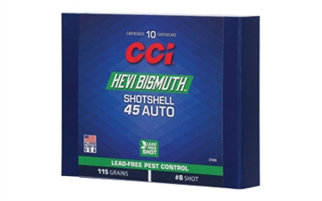Picture of CCI Hevi Bismuth Centerfire Shotshell 45 Auto 115gr #8 1150 fps 10/ct 3745B