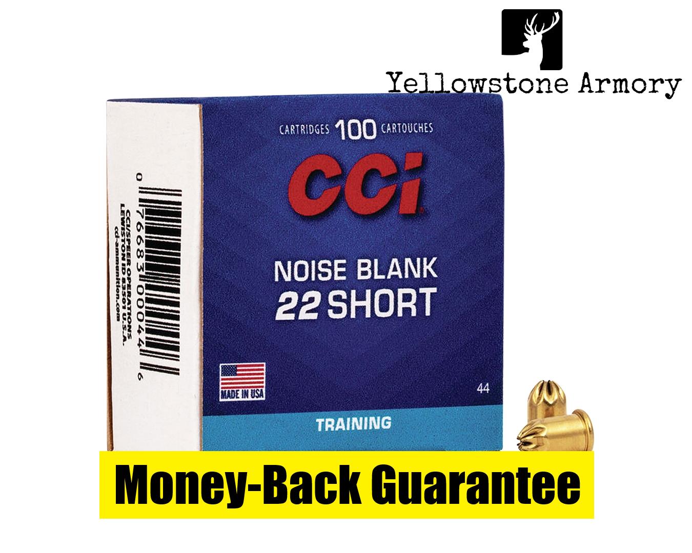 CCI Blank Paper Noise Blanks Rimfire Ammo 22 Short 100 rd. 0044-img-0