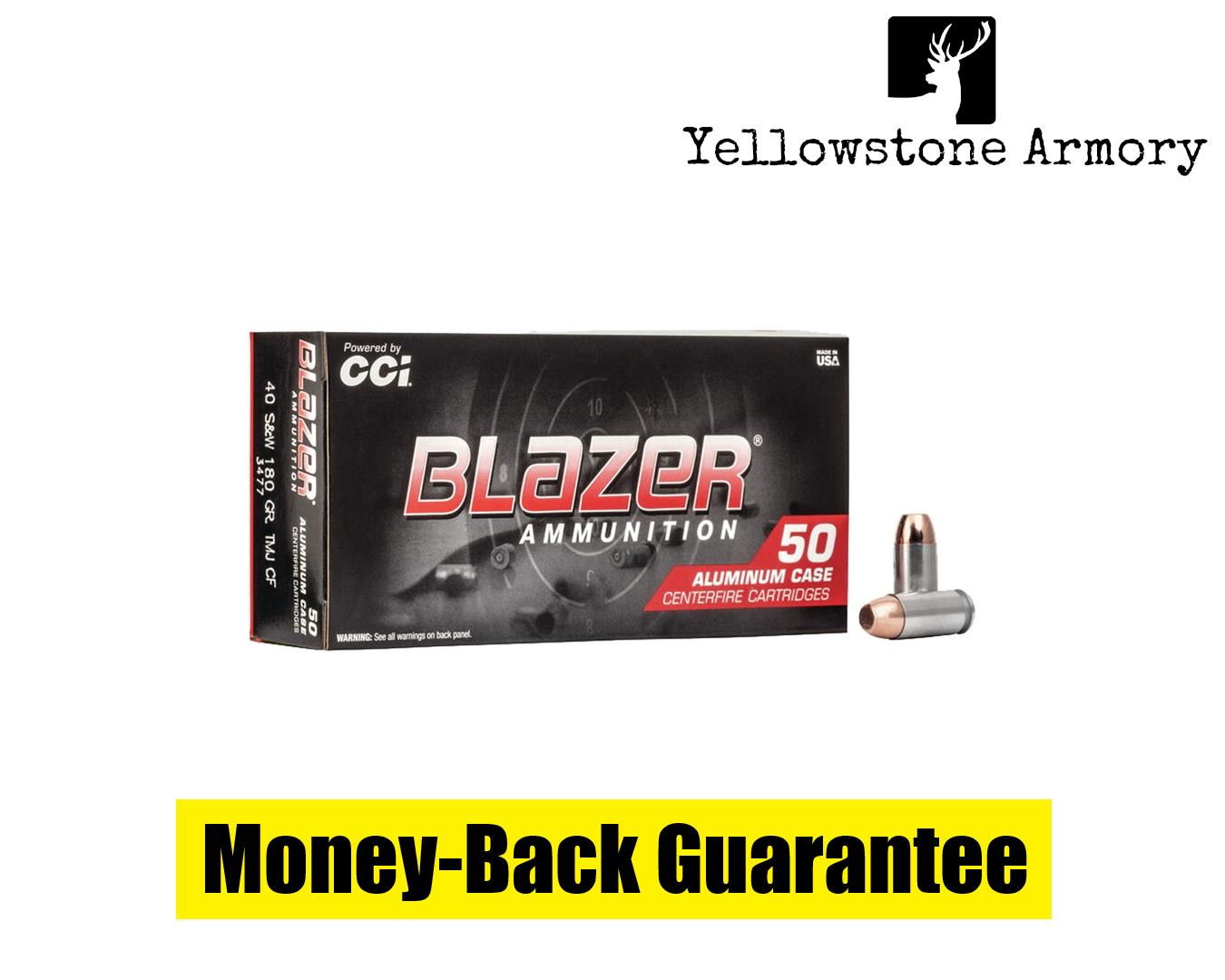 CCI Blazer Clean Fire Pistol Ammo 40 S&W 180 gr. TMJ 50 rd. 3477-img-0