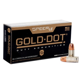 Picture of CCI GOLD DOT 9MM 124GR GDHP 50RD BX 1000RD CASE 53618
