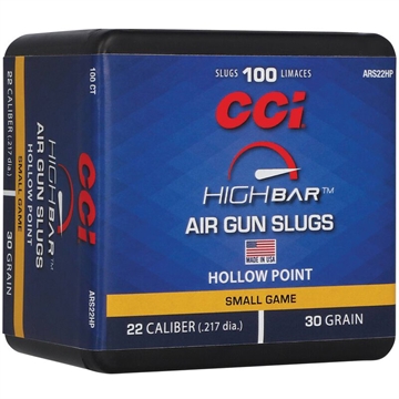 Picture of CCI CCI Highbar Airgun Slugs 22 Cal. 30 gr. HP 100rd. ARS22HP