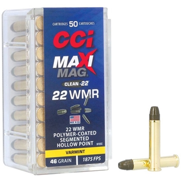 Picture of CCI Maxi Magazine Rimfire Ammunition .22 WMR SHP 1875 fps 50/ct 972CC
