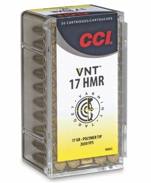 Picture of CCI RIMFIRE AMO 17 HMR 17GR VNT 250CT BOTTLE (8 BOXES PER CASE) 958CC