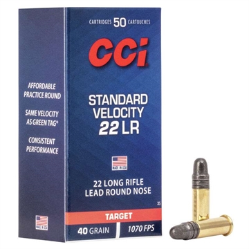 Picture of CCI RIMFIRE AMO 22LR STD VELOCITY PAPER BOX 10- 50RD (10-10PKs PER CASE)) 0035