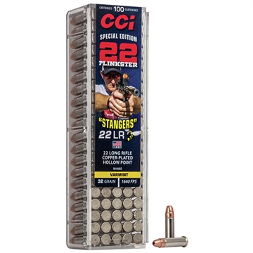 Picture of CCI Ammunition CCI Stangers, 22 LR, 32Gr, Copper Plated Hollow Point, 100 Round Box 50100CC
