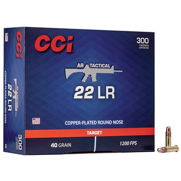 Picture of CCI CCI Target & Plinking AR Tactical Rimfire Ammo 22 LR 40 gr. Copper-Plated Round Nose 300 rd. 956 0956