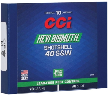 Picture of CCI Hevi Bismuth Centerfire Shotshell .40 S&W 78gr #8 1300 fps 10/ct 3740B
