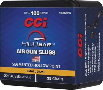 Picture of CCI HIGH BAR AIR PELLETS 22 35GR HP 100RD BOX 5BX/CS ARS22SHP35