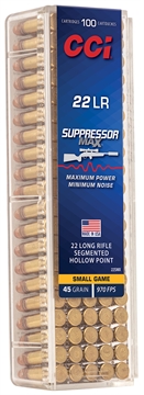 Picture of CCI 22SMX Suppressor Max 22LR 45gr Segmented Hollow Point 100 Per Box/50 Case 22SMX S22MX
