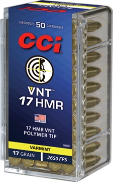 Picture of CCI CCI Varmint VNT Rimfire Ammo 17 HMR 17 gr. Varmint Tipped 50 rd. 959CC