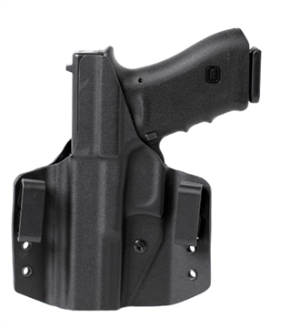 Picture of Uncle Mike's CCW Holster OWB Black Boltaron Belt Slide Compatible w/Glock 42 Right Hand 54CCW67BGR