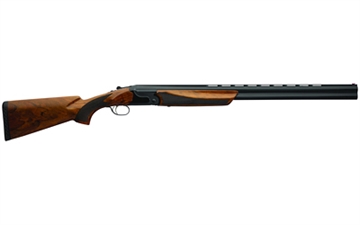 Picture of Charles Daly 202E, Over/Under, 20 Gauge, 3" Chamber, 28" Barrel, Blued Finish, Black, Walnut Stock, Fiber Optic Front Sight, 2 Rounds, Includes (5) Chokes- F, IM, M, IC, C 930.395
