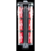 Picture of Thyrm Llc CELLVAULT XL BATTERY STORAGE FOR AAA,CR123 & 18650 CLEAR/BLK CVXL006