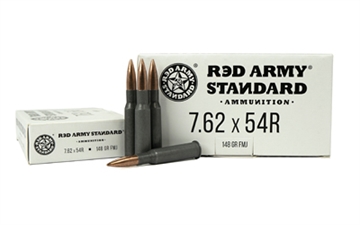 Picture of Red Army Standard 7.62x54mmR 148gr Full Metal Jacket 20 Per Box/31 Case AM3421