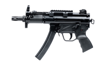 Picture of Century Arms AP5-P Grey Team, Semi-automatic Pistol, 9MM, 5.75" Threaded/Tri Lug Barrel, Matte Finish, Black, Adjustable Sights, Manual Safety, 30 Round, 3 Magazines, Includes Back Pack, 1913 Claw Mount, Sling, Cleaning Kit, Flash Hider and Limited Edition Patch HG6035H-N