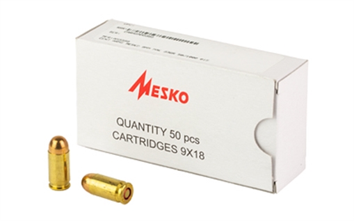 Picture of Century Arms Brass Case, 9MM Makarov, 95 Grain, Full Metal Jacket, 50 Round Box AM3399