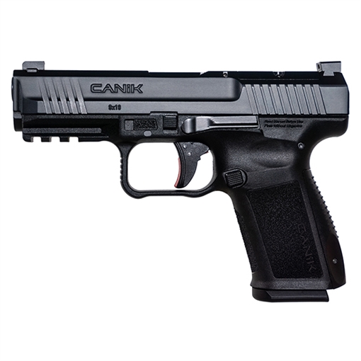 Picture of Canik Mete SF Compact 9mm Luger 15+1 4.08" Black Steel Barrel, Black Nitride Optic Ready/Serrated Slide, Black Polymer Frame w/Beavertail & Picatinny Rail, Ambidextrous HG5637N
