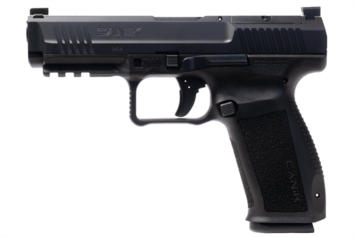 Picture of CANIK METE SFT, Striker Fired, Semi-automatic, Polymer Frame Pistol, Compact, 9MM, 4.47" Barrel, Matte Finish, Black, 3 Dot White Sights, Flared Magwell, Optics Ready, 10 Rounds, 2 Magazines, Includes Holster and Hard Case HG6826-N HG6826N