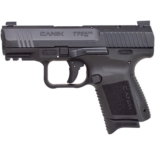 Picture of CANIK TP9 Elite SC Blackout Edition, Striker Fired, Semi-automatic, Polymer Frame Pistol, 9MM, 3.6" Barrel, Black, 2 Magazines, (1)-15 Round and (1)-12 Round, Micro Red-Dot Base, Holster, 2 Interchangeable Back Straps HG5643-N HG5643N