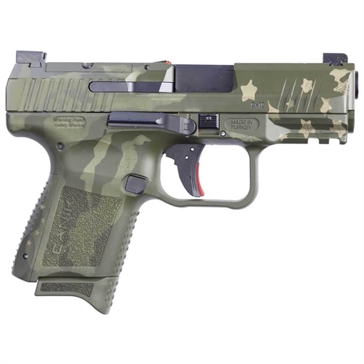 Picture of Century Arms Canik TP9 Elite SC 9mm Luger 12rd Magazine 3.5" Barrel We the People Green w/Full Kit - BLEMISHED HG5610WG-X BLEM