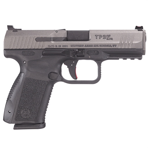 Picture of CANIK TP9SF Elite, Striker Fired, Semi-automatic, Polymer Frame Pistol, 9MM, 4.19" Barrel, Cerakote Finish, Tungsten Grey, Warren Tactical Sights With Red and Green Fiber Optic Front, 15 Rounds, 2 Magazines, Holster, Interchangeable Backstraps HG4869T-N HG4869TN