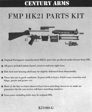 Picture of CENTURY ARMS FMP HK21 PARTS KIT KI1080G