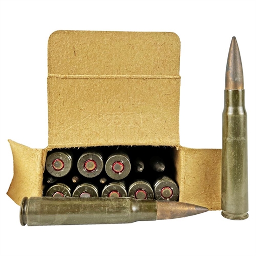 Picture of Century Arms German MIXED Surplus Steel/Lead Core Rifle Ammunition 8mm Mauser FMJ 900/ct Case - Corrosive AM8032