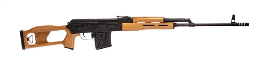Picture of Century Arms PSL 54 AK-47 Rifle - Black | 7.62x54R | 24.5" Chrome Lined Barrel | Wood Furniture w/ Skeletonized Wood Stock | RAK-1 Enhanced Trigger RI035-N RI035N