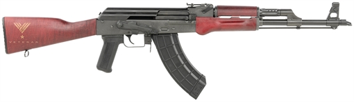 Picture of Century Arms BFT47 Veteran Limited Edition 7.62x39mm 16.50" 30+1 Black Phosphate Rec/Barrel Engraved Wood Stock Black Polymer Grip Right Hand RI4374N