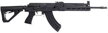 Picture of Century Arms MB47, Semi-automatic Rifle, AK, 7.62X39, 16.25" Threaded/Chrome Lined Barrel, Phosphate Finish, Black, US Palm Grip and MLOK Handguard, Ultimak Rail, Magpul DT Stock, Front Sight Gas Block, Sharps MB47 Milled Receiver, 30 Rounds RI4998-N RI4998N