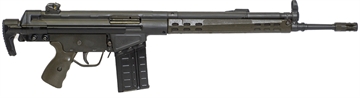Picture of Century Arms CA-3 7.62x51mm NATO 20+1 18" Black Threaded Barrel, Black Steel Receiver, Fixed Black Synthetic Stock & Grip, A2 Birdcage Flash Hider RI5601AX