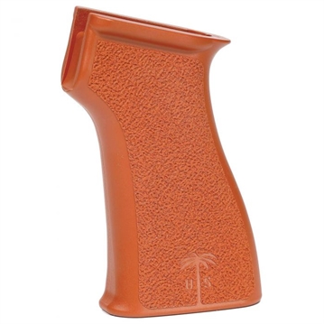 Picture of US Palm Pistol Grip Bakelite Orange Synthetic Fits AK-47, AK-74, PKM, AKM GR087