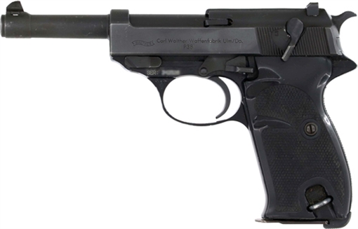 Picture of CENTURY ARMS WALTHER P38 9MM 4.9" BBL 8RD MAG BLACK GOOD CONDITION HG7653AI-G