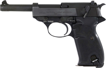 Picture of CENTURY ARMS WALTHER P38 9MM 4.9" BBL 8RD MAG BLACK GOOD CONDITION HG7653AI-G
