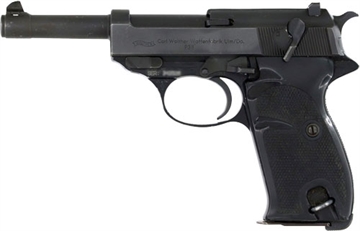 Picture of CENTURY ARMS WALTHER P38 9MM 5" BBL 8RD MAG BLACK VERY GOOD COND. HG7653A-V