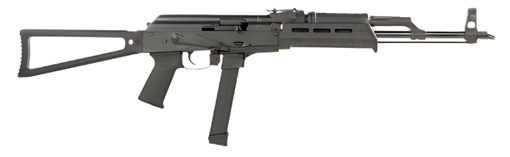 Picture of Century Arms WASR 9mm Luger 33+1 17.50" Black Receiver Circle 10 Triangle Black Stock Black Magpul AK Grip Right Hand RI4958N