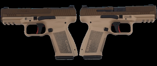 Picture of CANIK METE SF 9MM PORTED BARREL TWO TONE TAN PSTL 4.19 BRL 1-15RD MAG HG-METESFPORT2TT