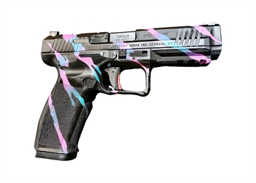 Picture of CENTURY CANIK METE SFT ONE SERIES 9MM MIAMI TIGER STRIPE PSTL 4.46 BRL 1-18RD MAG HG6595OS-MTIGER 756542287231
