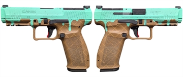 Picture of CANIK METE SFT ONE SERIES 9MM MINT CHOC CHIP PSTL 4.46 BRL 1-18RD MAG HG6595-MCC