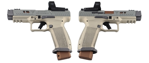 Picture of CENTURY CANIK TTI COMBAT HONEYBADGER W/MECANIK OPTIC 9MM PISTOL 4.6" 2-18RD HG7854SV-HB