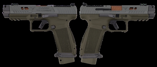 Picture of CANIK TTI COMBAT SMOKE OD GREEN 9MM PISTOL 4.6" 2-18RD HG7854-ODGREEN