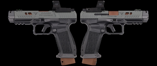 Picture of CANIK TTI COMBAT SMOKE TWO TONE GREY W/MECANIK OPTIC 9MM PISTOL 4.6" 2-18RD HG7854SV-URBAN