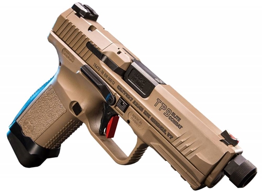 Picture of Century HG4617DN Canik TP9 Combat 9mm Luger 4.73" 15+1 18+1 Desert Tan Desert Tan Interchangeable Backstrap Grip 787450487093