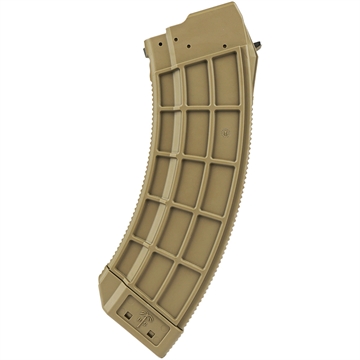Picture of US Palm Standard 30rd 7.62x39mm Fits AK-47 Flat Dark Earth Polymer w/Stainless Steel Latch MA693A