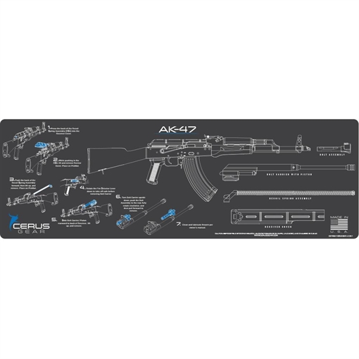 Picture of Cerus Gear 12x36 AK-47 Instructional Promat Grey IM-AK47-INS-GRY