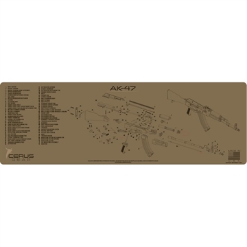 Picture of Cerus Gear 12x36 AK47 Schematic Promat - Coyote Tan RM-AK47-SCH-COY