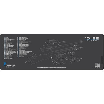 Picture of Cerus Gear 12x36 Ruger 10/22 Schematic Promat Grey RM-RGR-1022-SCH-GRY
