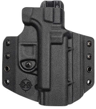 Picture of C&G Holsters Covert OWB Black Kydex Belt Loop Fits Glock 19 Fits Glock 23 Fits Glock 45 0006100